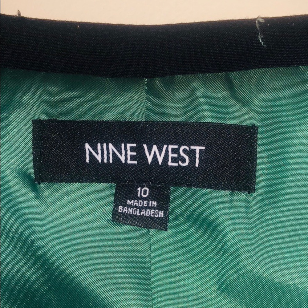Striking Slate Green/Gray Patterned Blazer - Picture 3 of 3